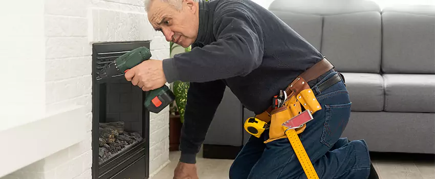 New Indoor Fireplace Installation in Fairland, Maryland